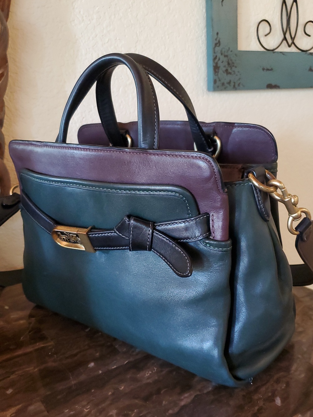 Coach Tate Carryall 29 Colorblock satchel - Picture 2 of 16